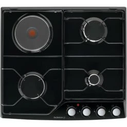 4-Flammen-Emaille-Mischkochfeld Schwarz - Dpe7610bm - De Dietrich