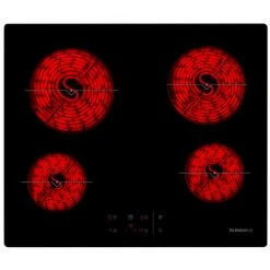 Cerankochfeld 65cm 4 Brenner 6900w Schwarz - Dpv7650b - De Dietrich